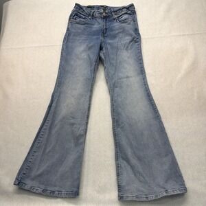 Wild‎ Fable Women's Mid-Rise Flare High Stretch Jean Pants Size 10/30" Inseam